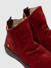 Botins com Fecho em Vermelho